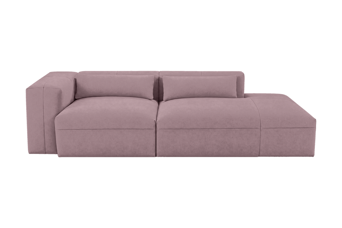 Jasmine Right Chaise Sofa in Fresco Saint-Tropez