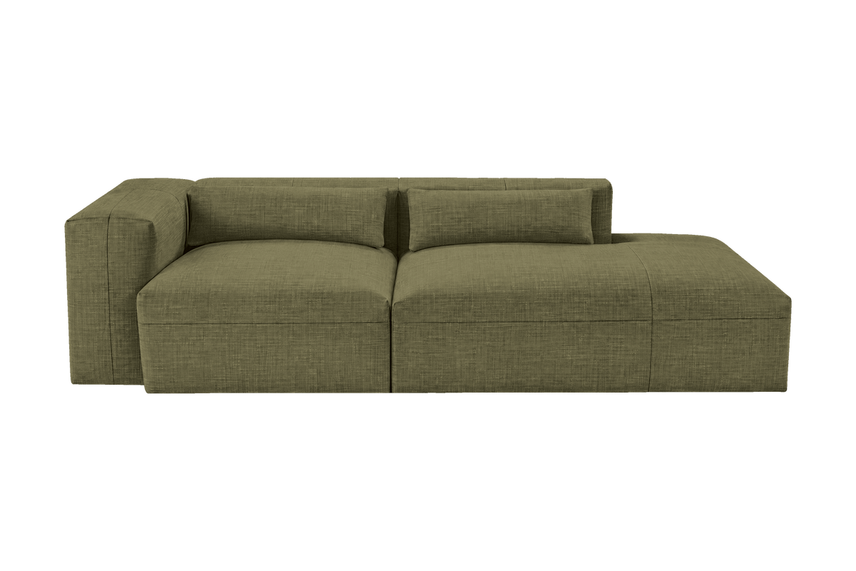 Jasmine Right Chaise Sofa in Mosquito Sycamore