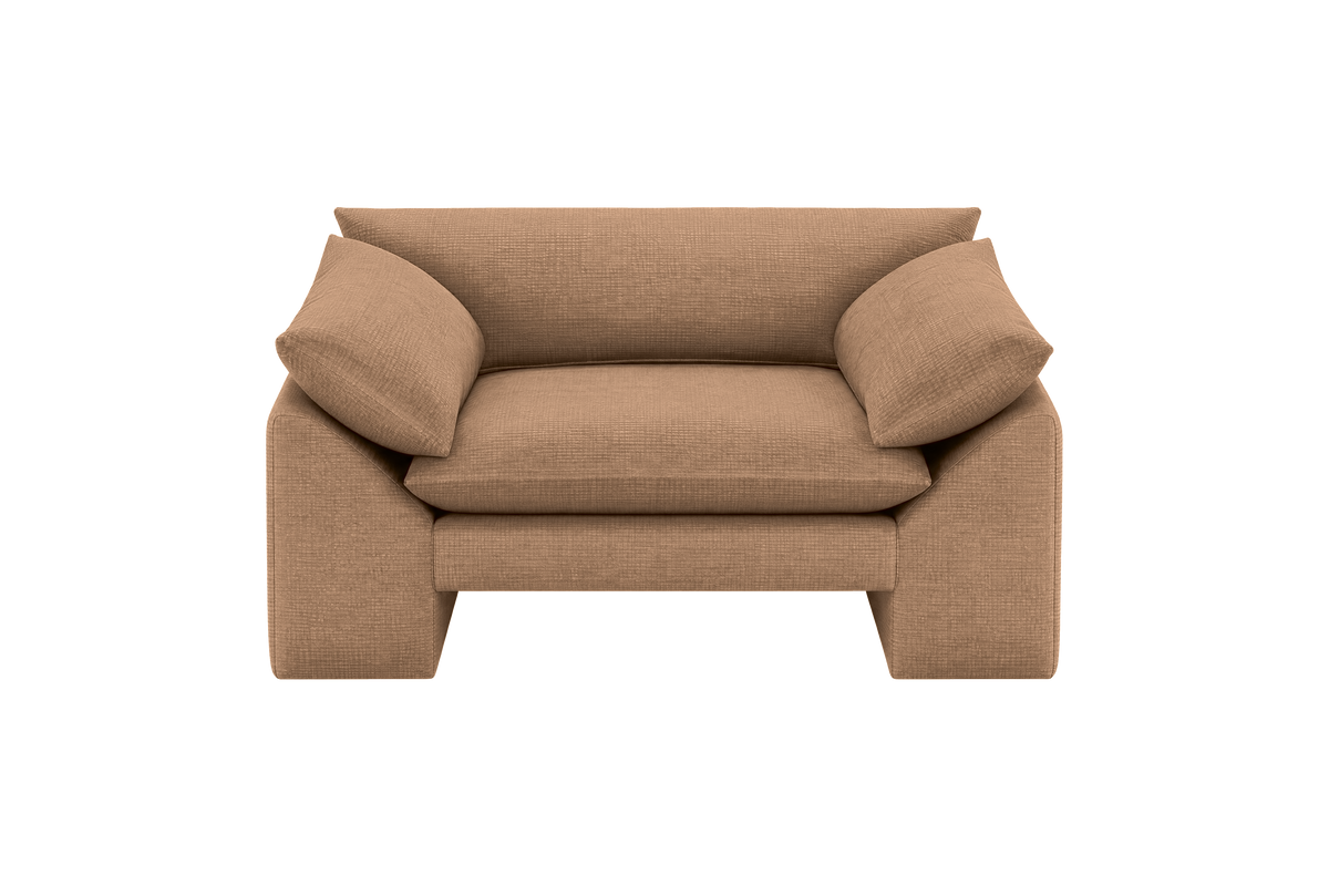 Lotus Armchair in Roni Biscotti