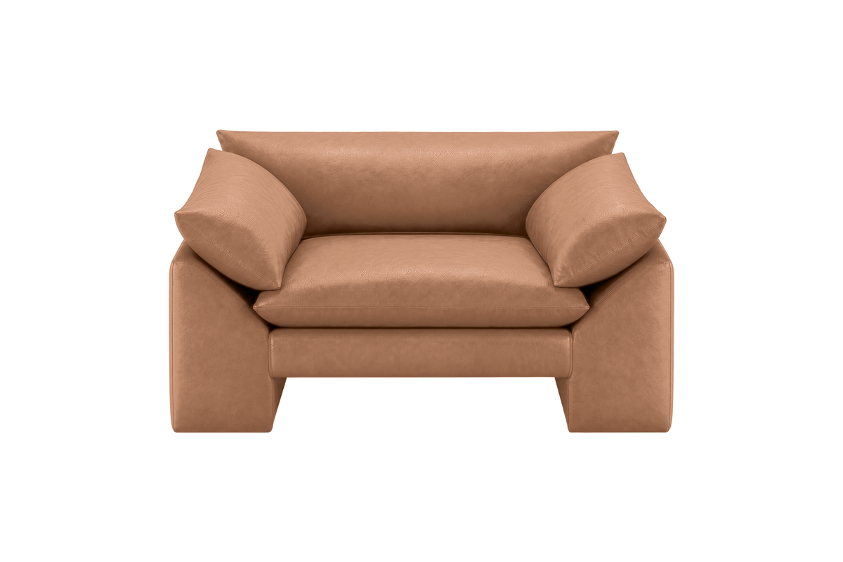Lotus Armchair in Momo Camel