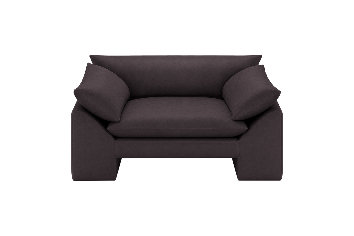 Lotus Armchair in Dante Charcoal