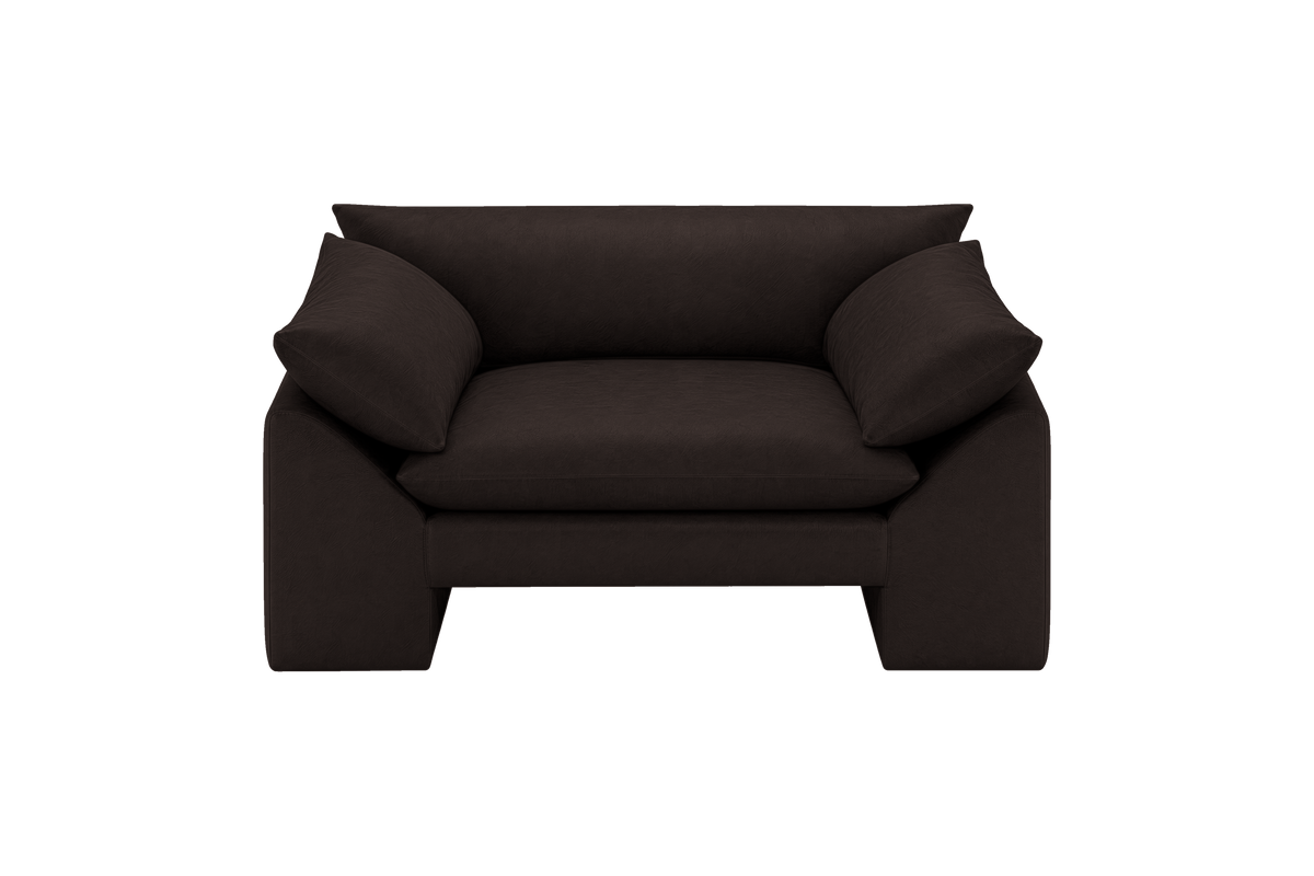 Lotus Armchair in Dante Ebony