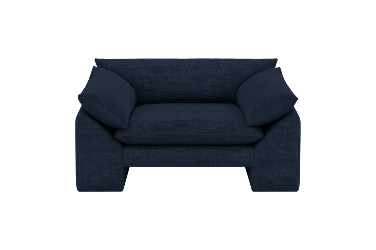 Lotus Armchair in Roni Ember Blue