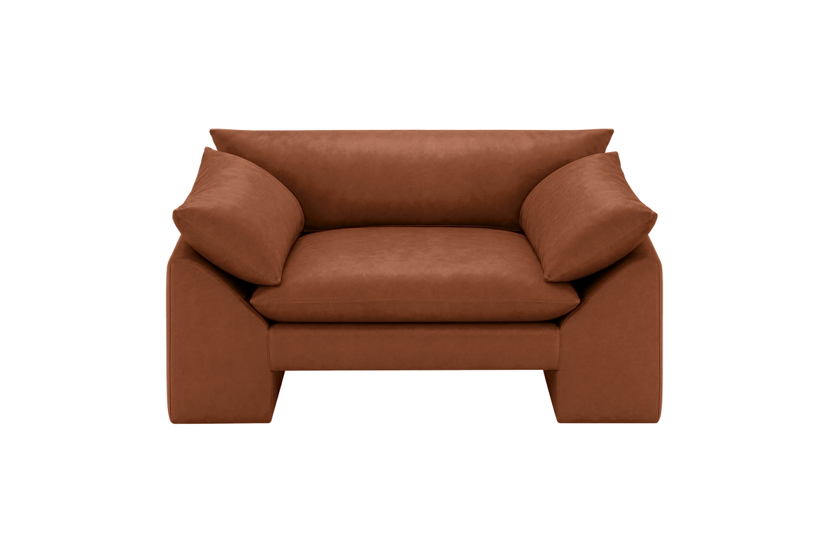 Lotus Armchair in Dante Hazel