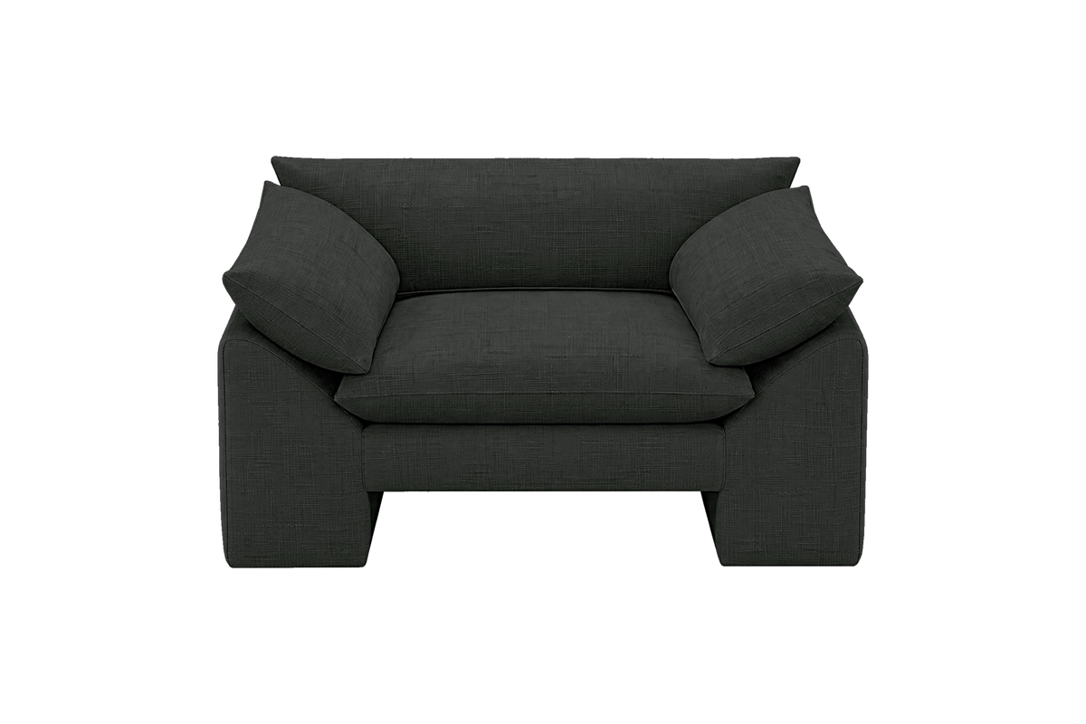Lotus Armchair in Mosquito Lola