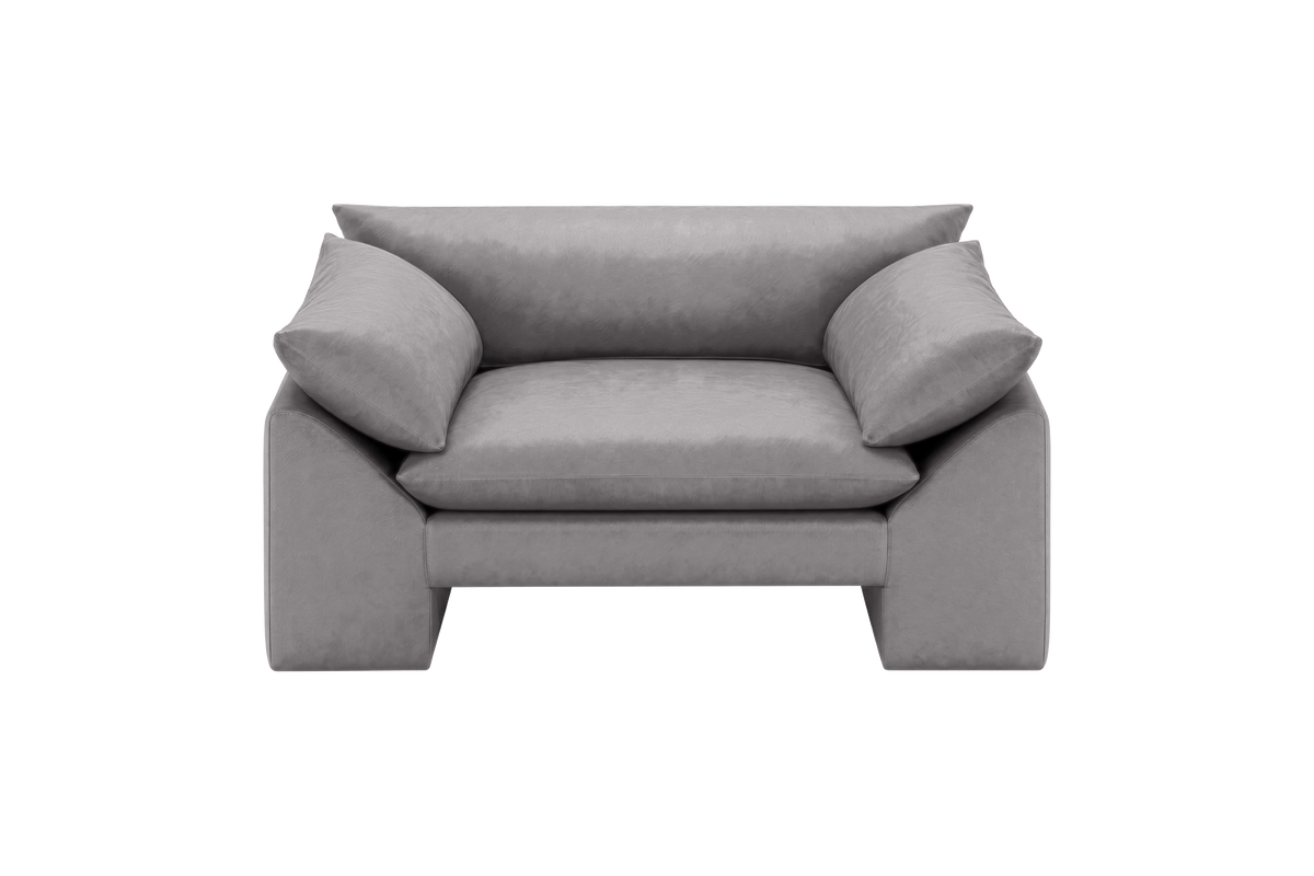 Lotus Armchair in Dante Meteor
