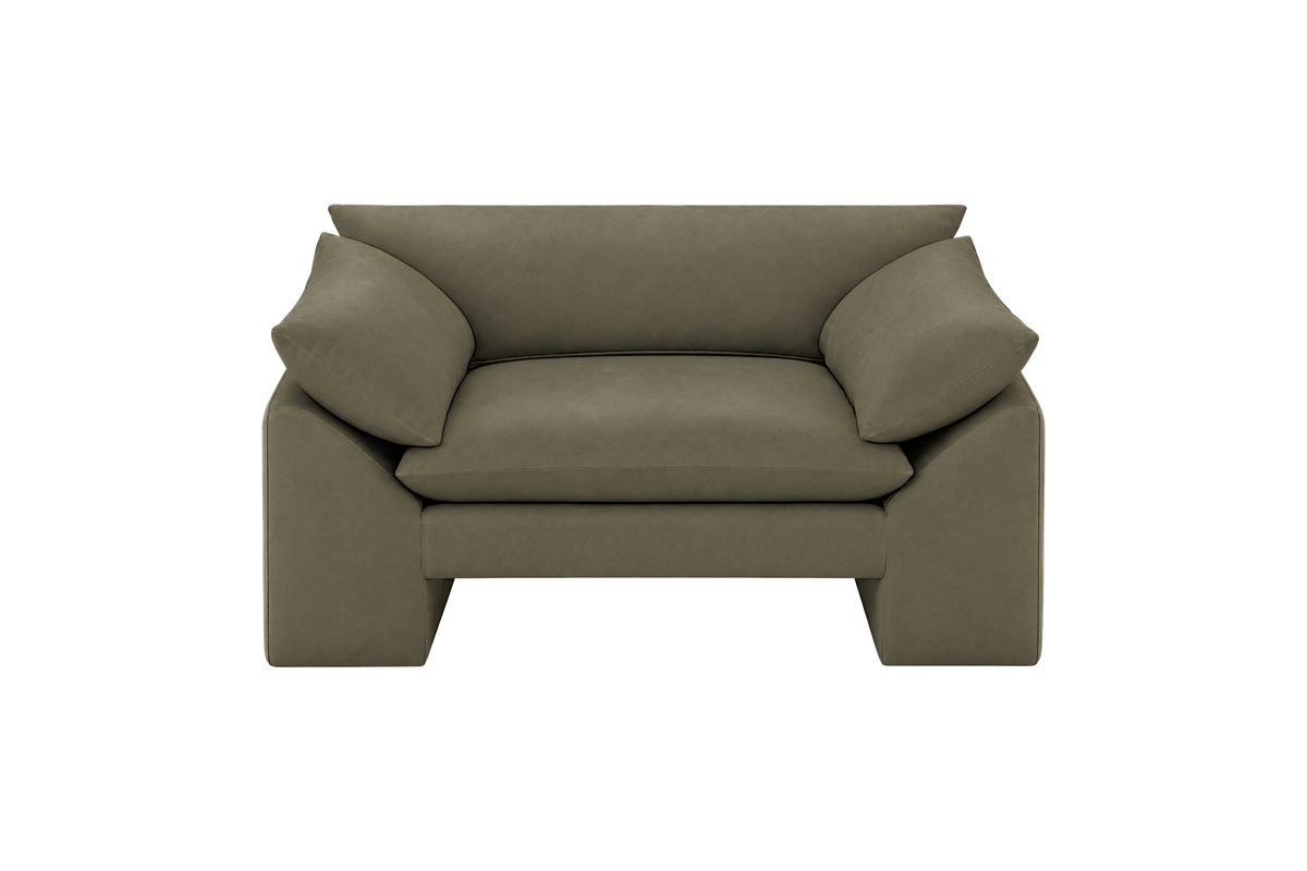 Lotus Armchair in Felix Olive
