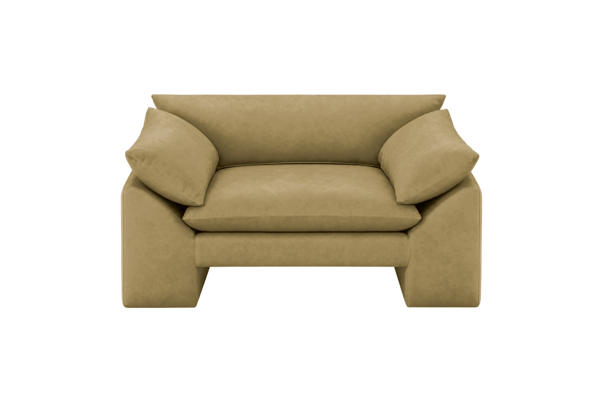 Lotus Armchair in Marfa Olivia