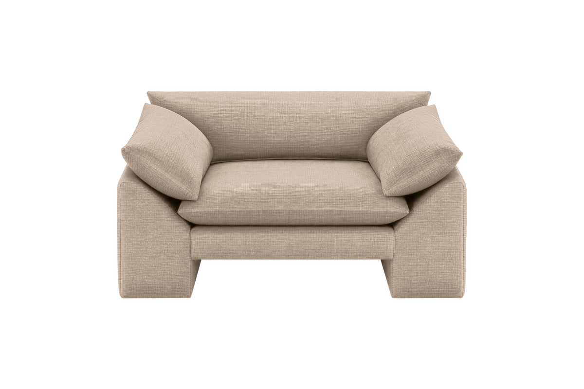 Lotus Armchair in Roni Pine Nut