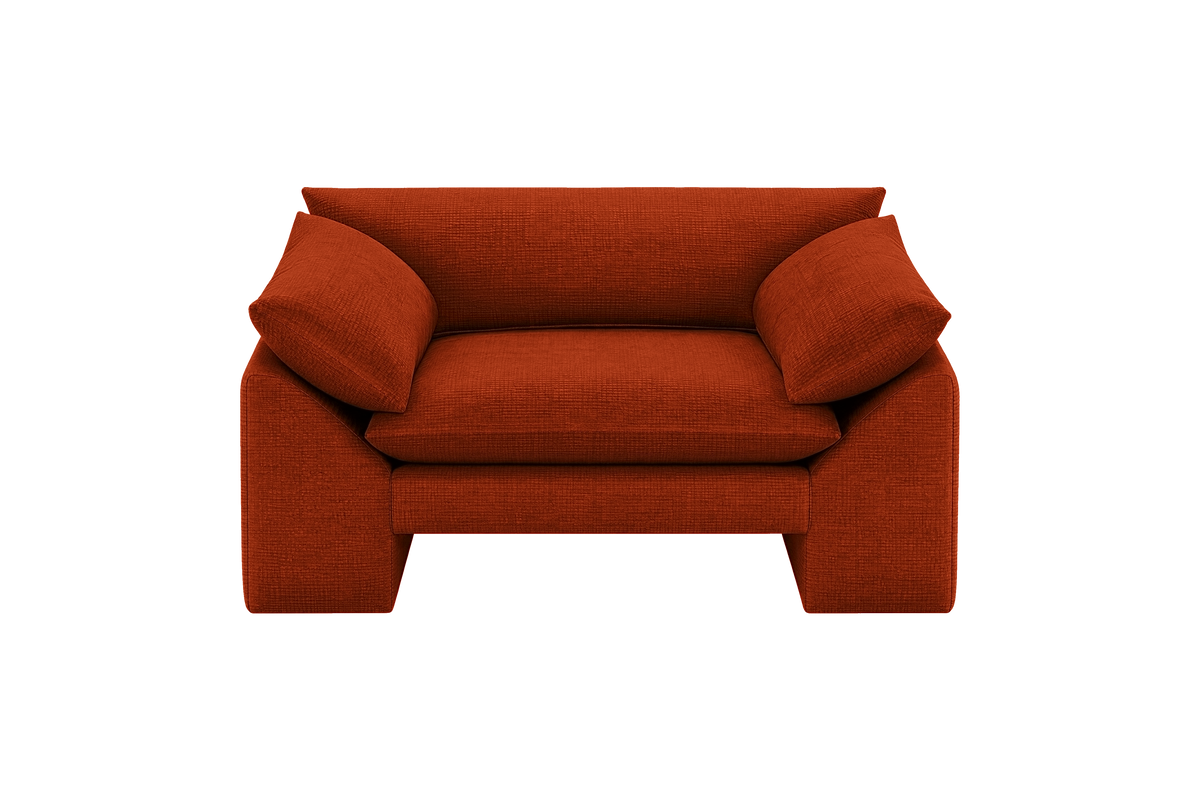 Lotus Armchair in Roni Poppy