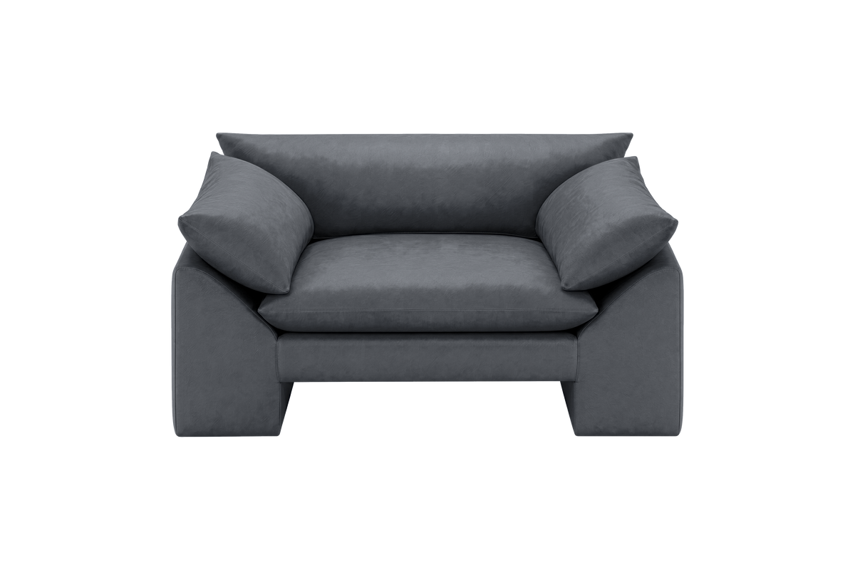 Lotus Armchair in Dante Shark