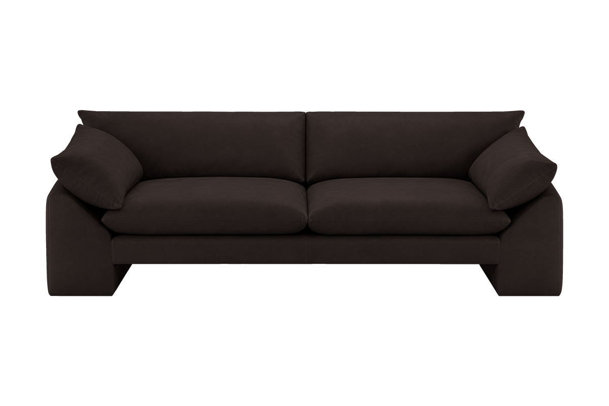 Lotus Large Sofa in Dante Ebony