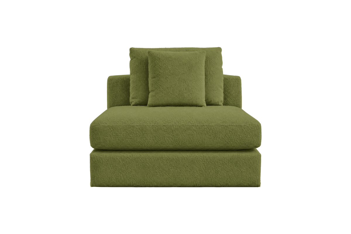 Milo Armless in Bouclé Key Lime