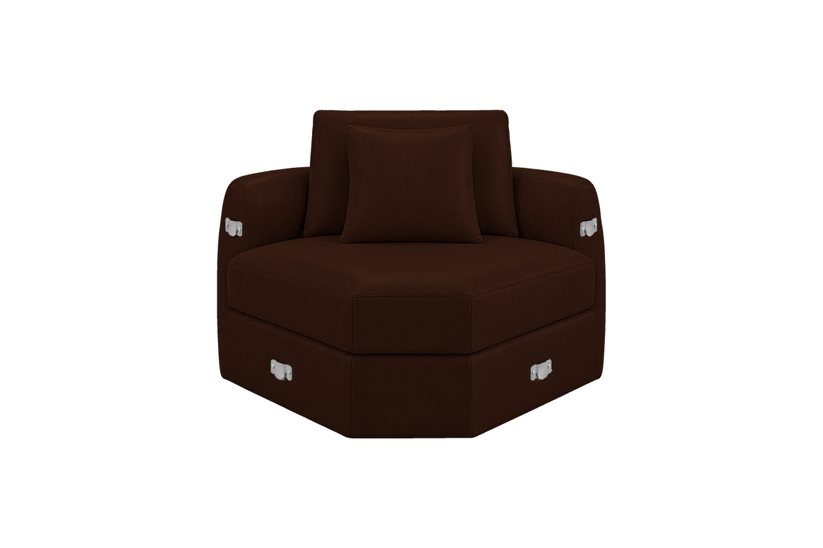 Milo Corner Chair in Momo Biscuit