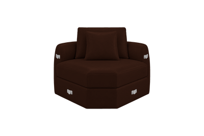 Milo Corner Chair in Momo Biscuit