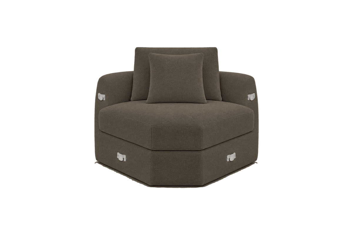 Milo Corner Chair in Fresco Lola