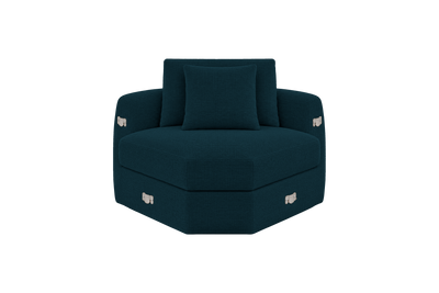 Milo Corner Chair in Roni Deep Lake