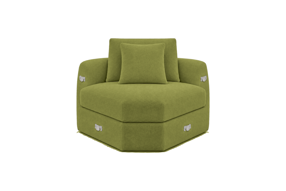 Milo Corner Chair in Fresco Key Lime