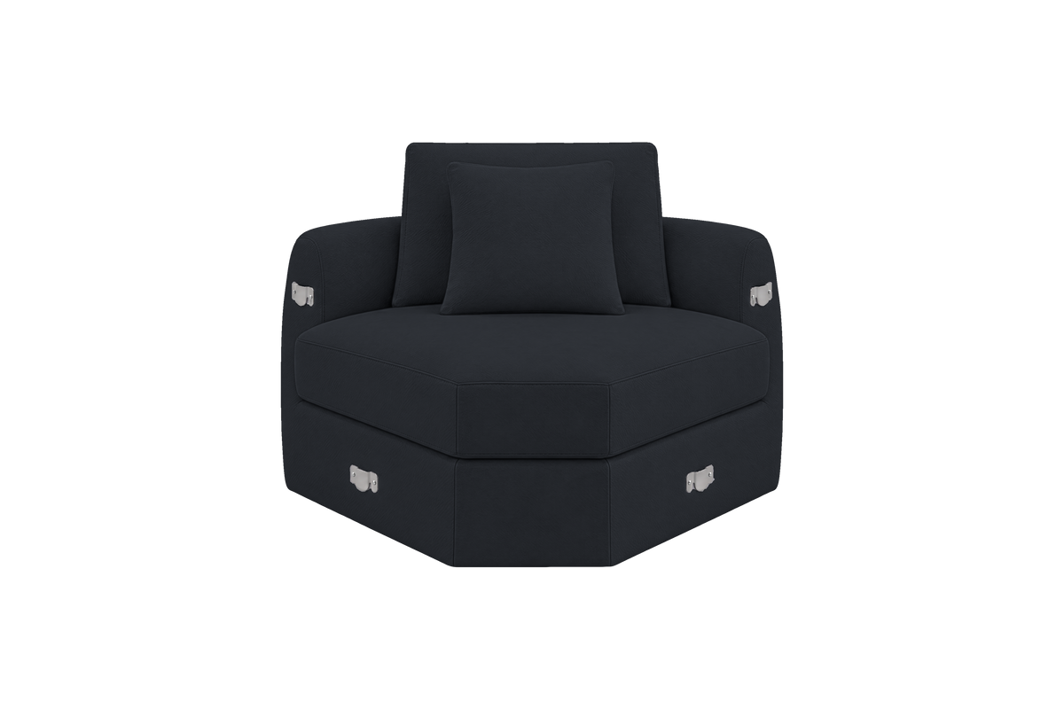 Milo Corner Chair in Marfa Lola