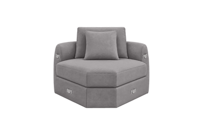 Milo Corner Chair in Dante Meteor