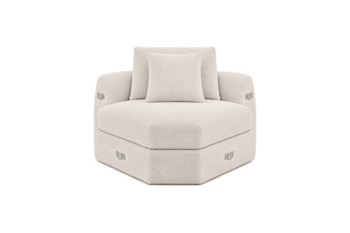 Milo Corner Chair in Fresco Crème