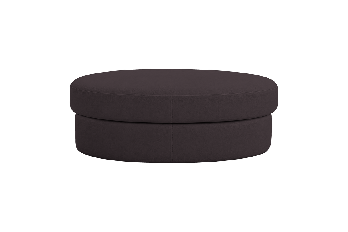 Milo Footstool in Dante Charcoal