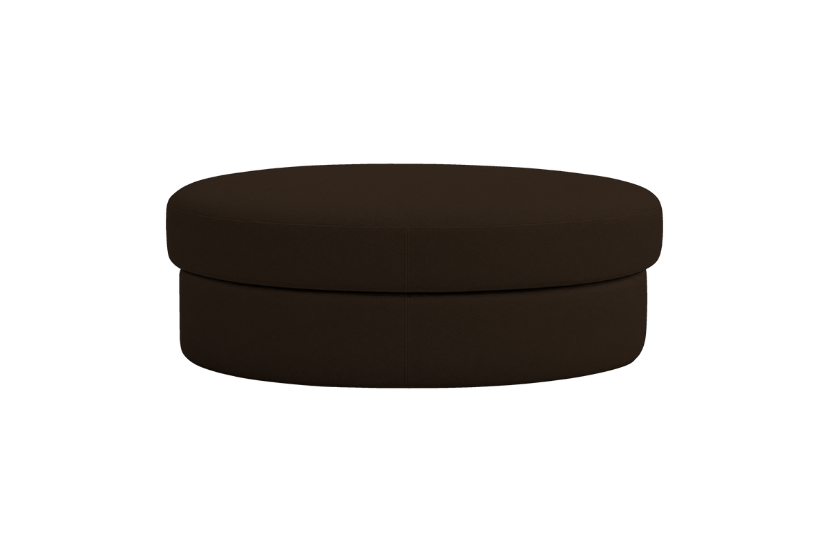 Milo Footstool in Marfa Charcoal