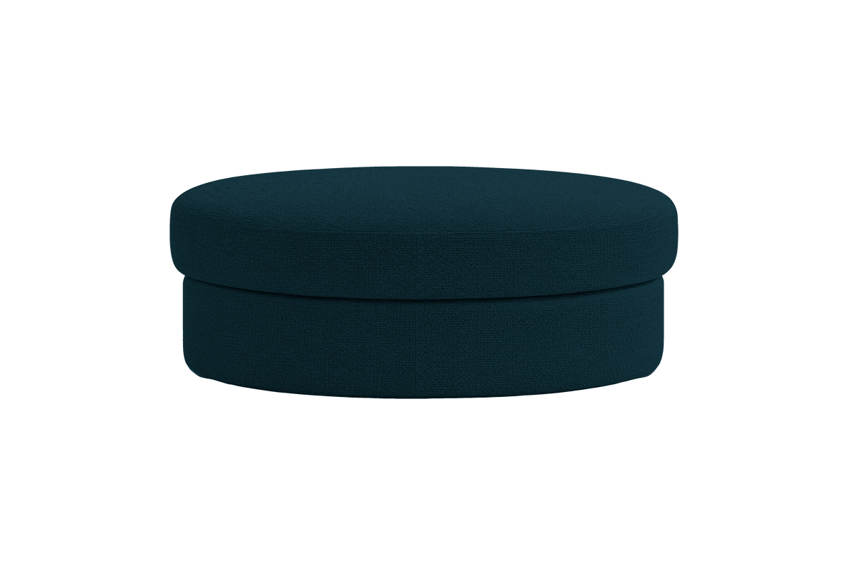 Milo Footstool in Roni Deep Lake