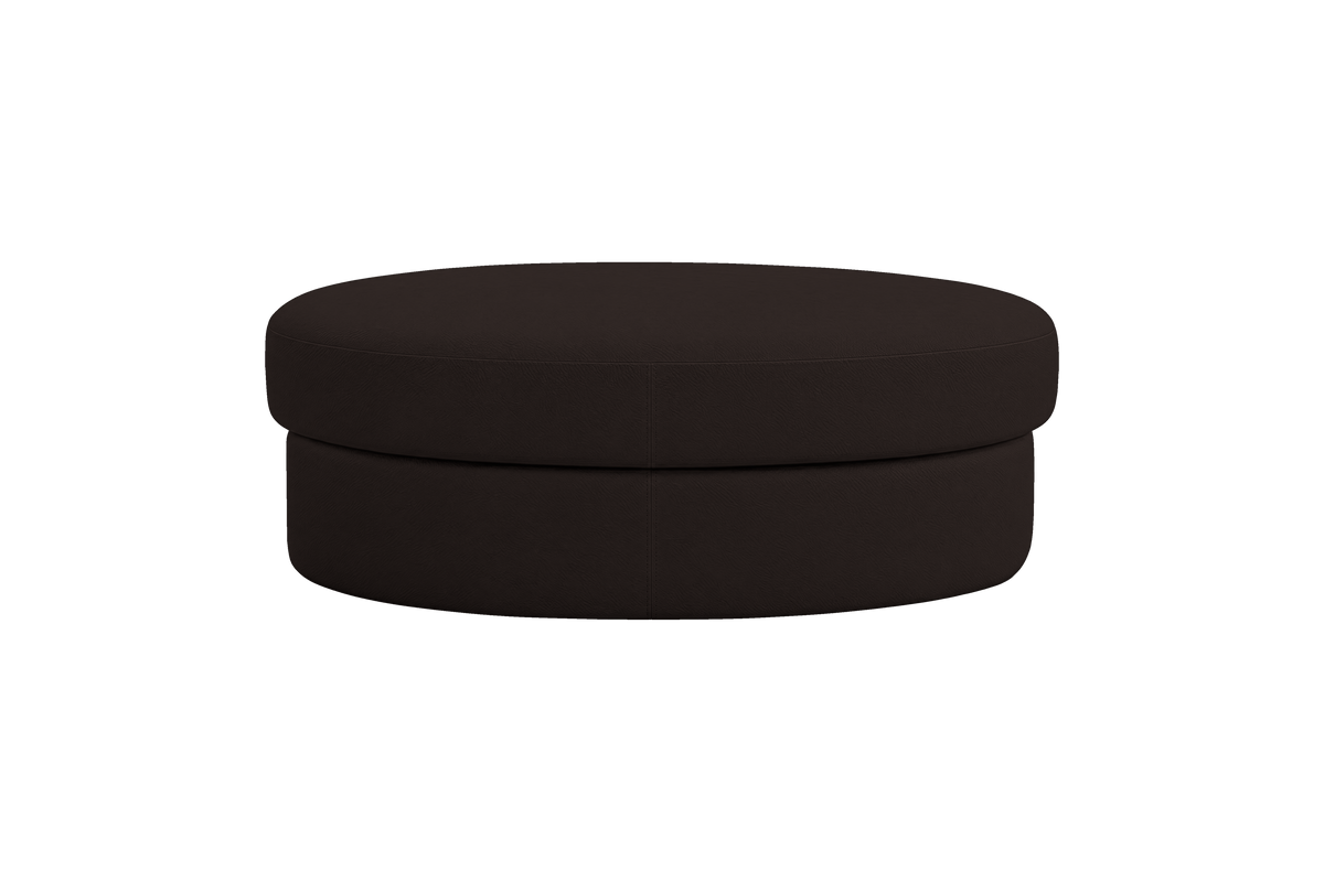 Milo Footstool in Dante Ebony