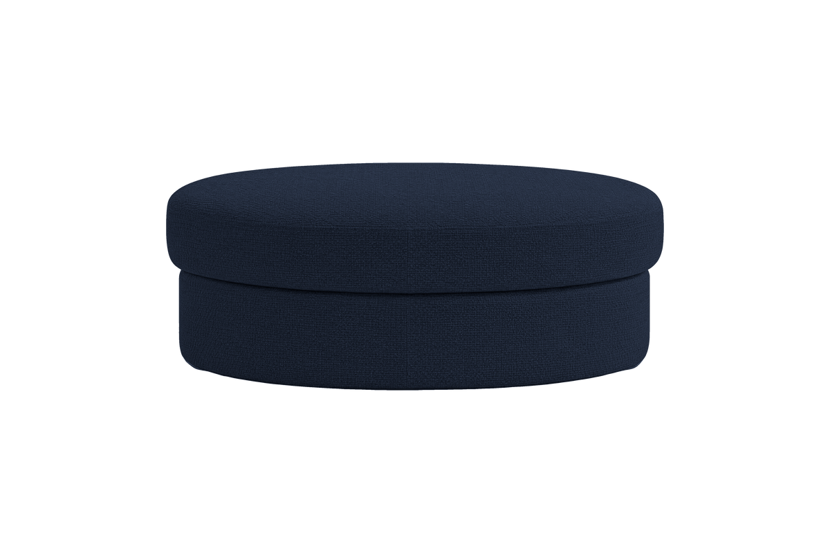Milo Footstool in Roni Ember Blue