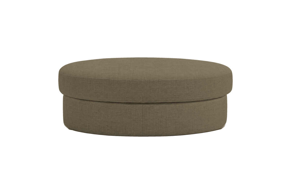 Milo Footstool in Mosquito Malibu
