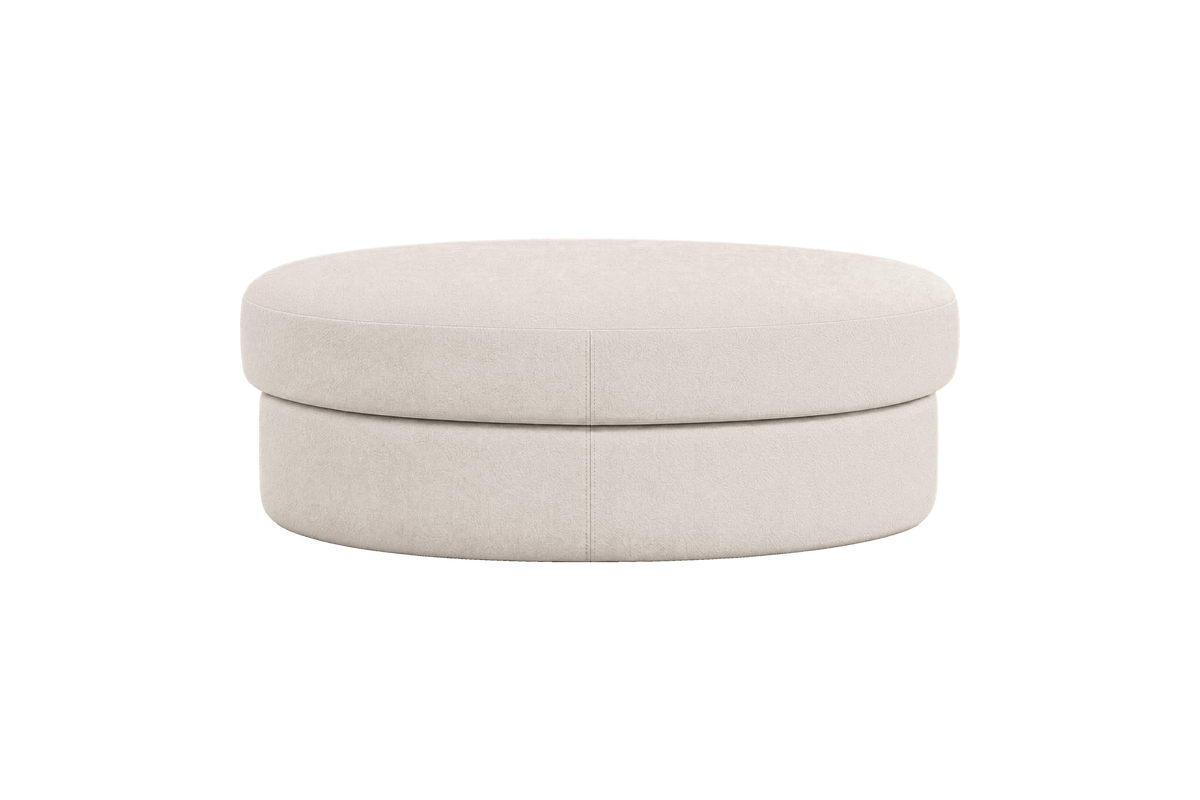 Milo Footstool in Fresco Milky