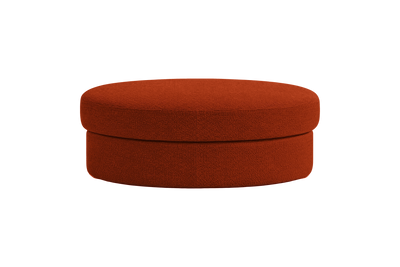 Milo Footstool in Roni Poppy