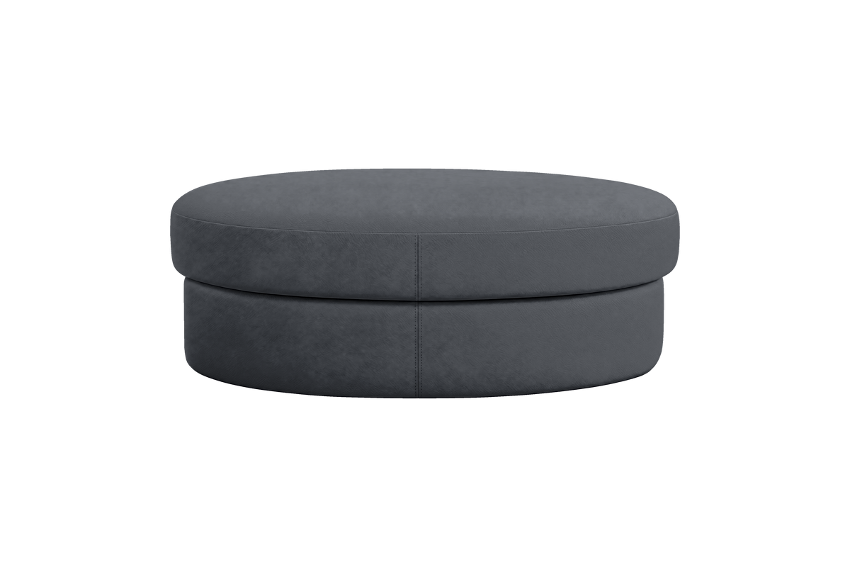 Milo Footstool in Dante Shark