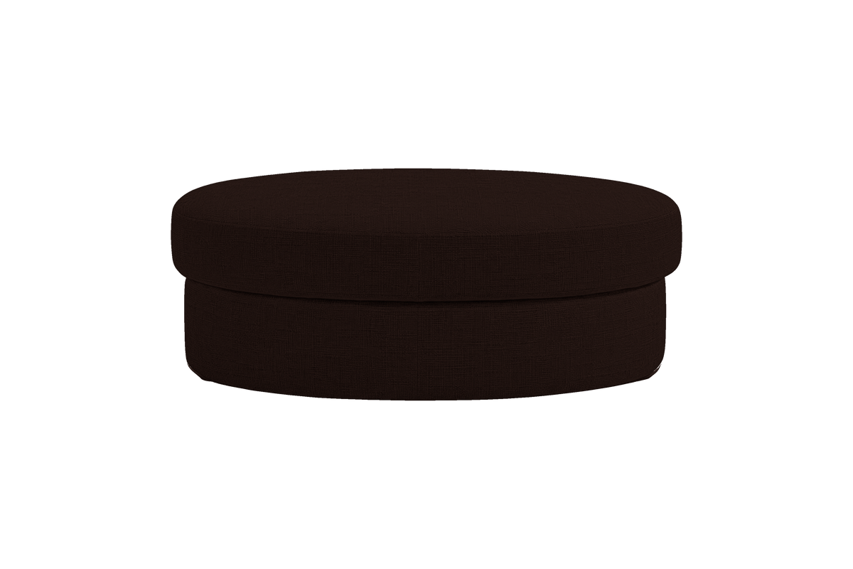 Milo Footstool in Mosquito Terra