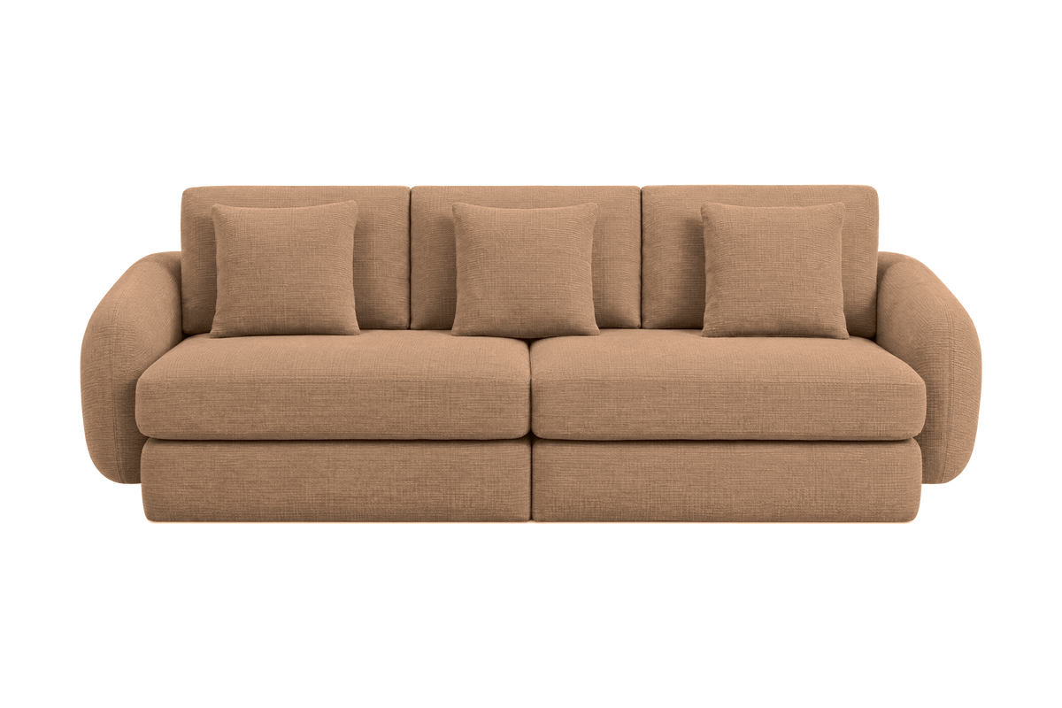 Milo Large Sofa in Roni Biscotti