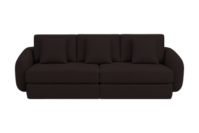 Milo Large Sofa in Dante Ebony