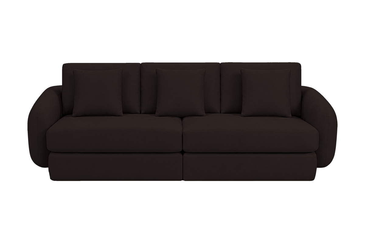 Milo Large Sofa in Dante Ebony
