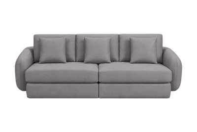 Milo Large Sofa in Dante Meteor