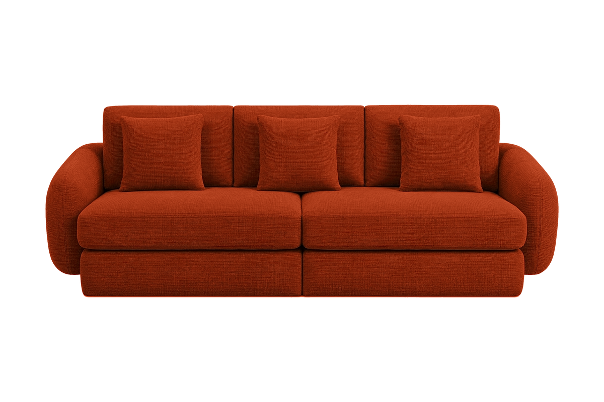 Milo Large Sofa in Roni Poppy