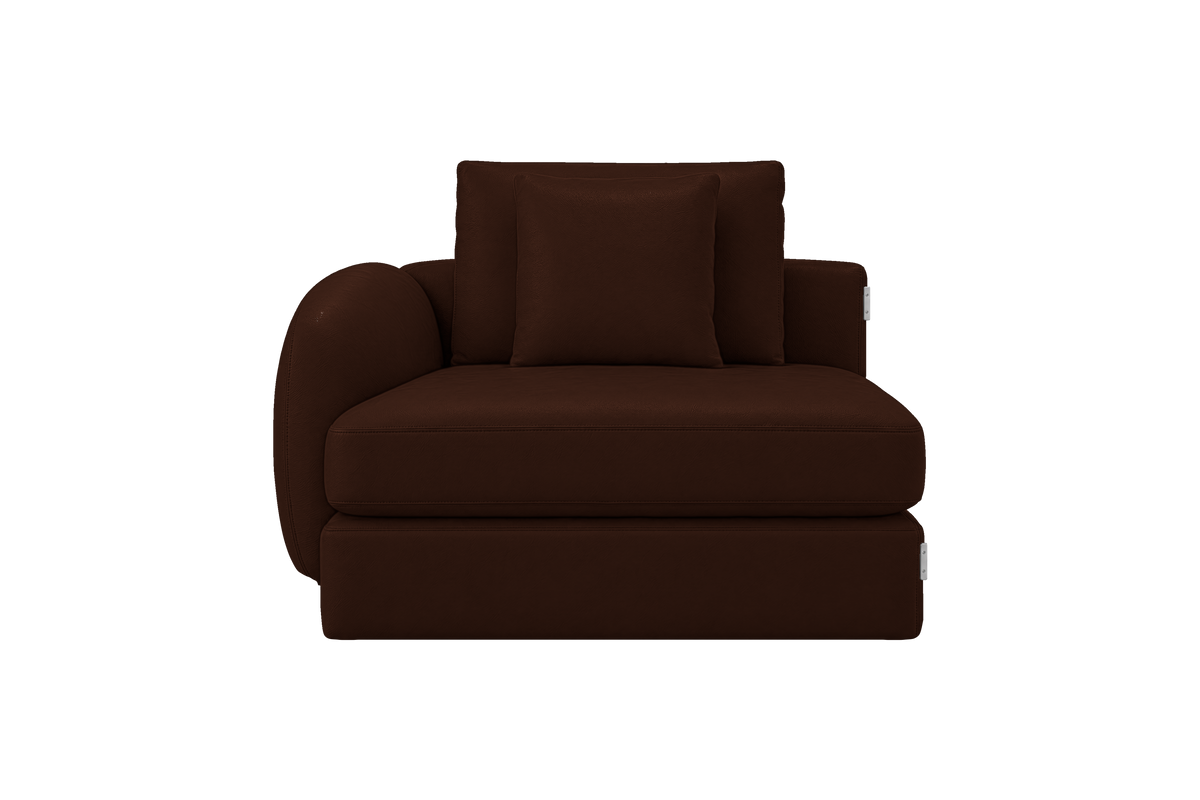 Milo Left Armchair in Momo Biscuit