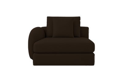 Milo Left Armchair in Marfa Charcoal