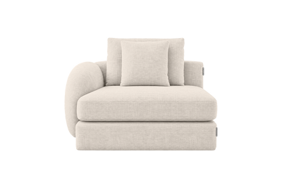 Milo Left Armchair in Mosquito Cracker