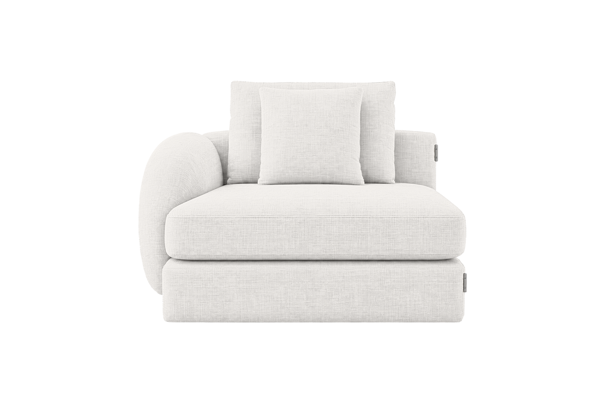 Milo Left Armchair in Mosquito Foam