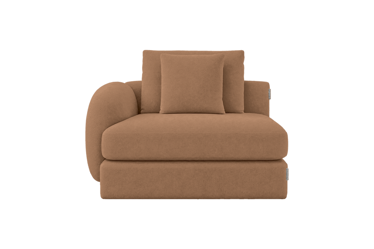 Milo Left Armchair in Fresco Hazel