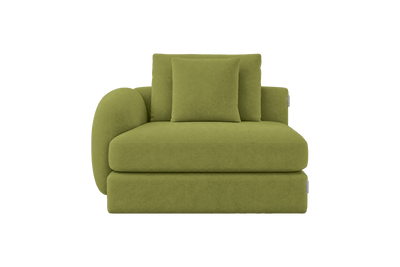 Milo Left Armchair in Fresco Key Lime