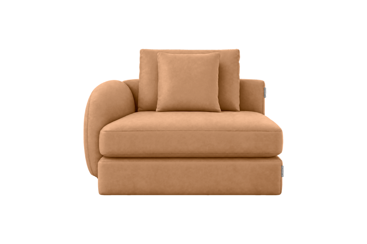 Milo Left Armchair in Dante Les Yeux
