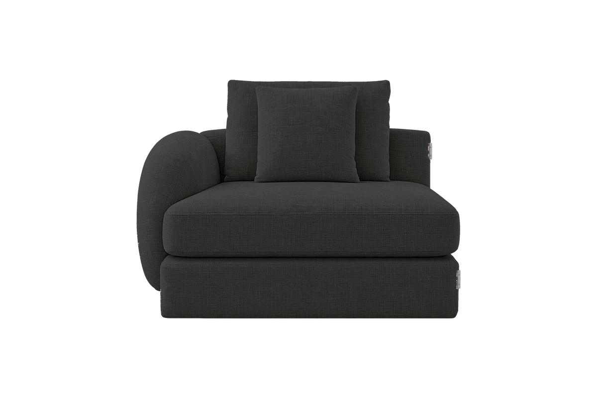 Milo Left Armchair in Mosquito Lola