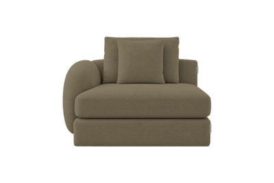 Milo Left Armchair in Mosquito Malibu