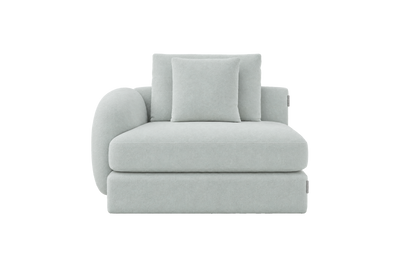 Milo Left Armchair in Fresco Meteor